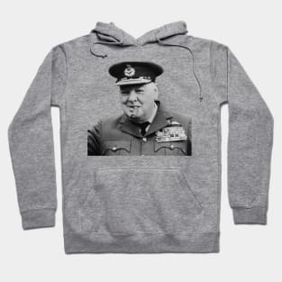 Sir Winston Churchill in uniform Hoodie